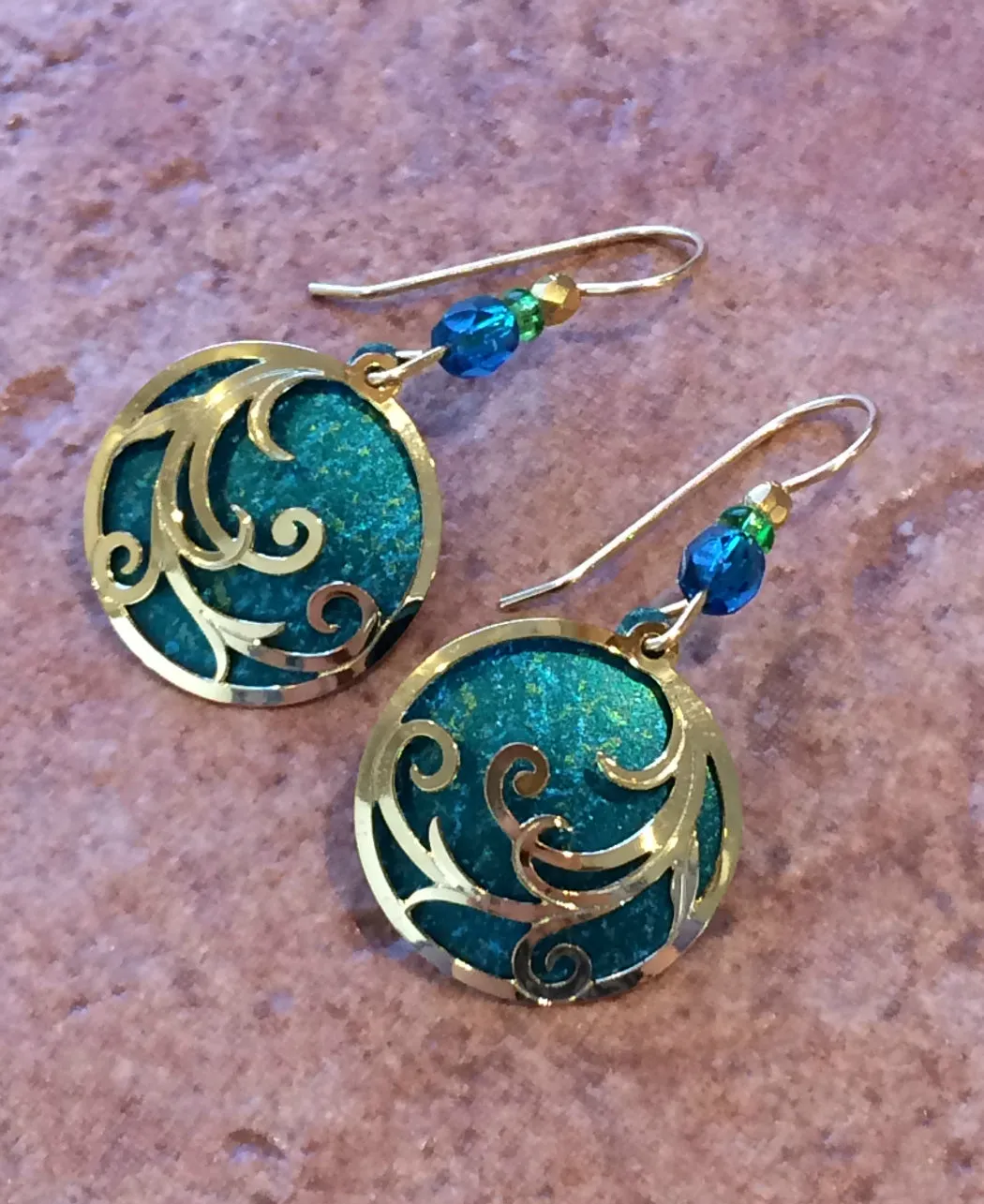 Swirled Disc Dangles by Adajio