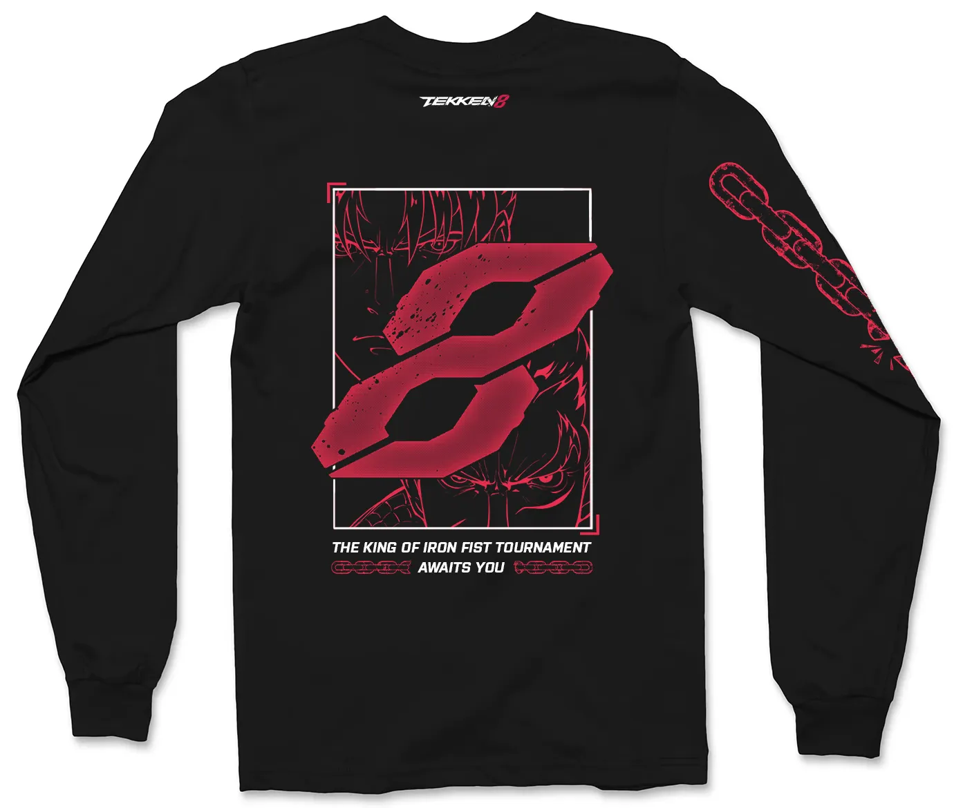 TEKKEN - 'Fist Meets Fate' Long Sleeve Shirt - Black