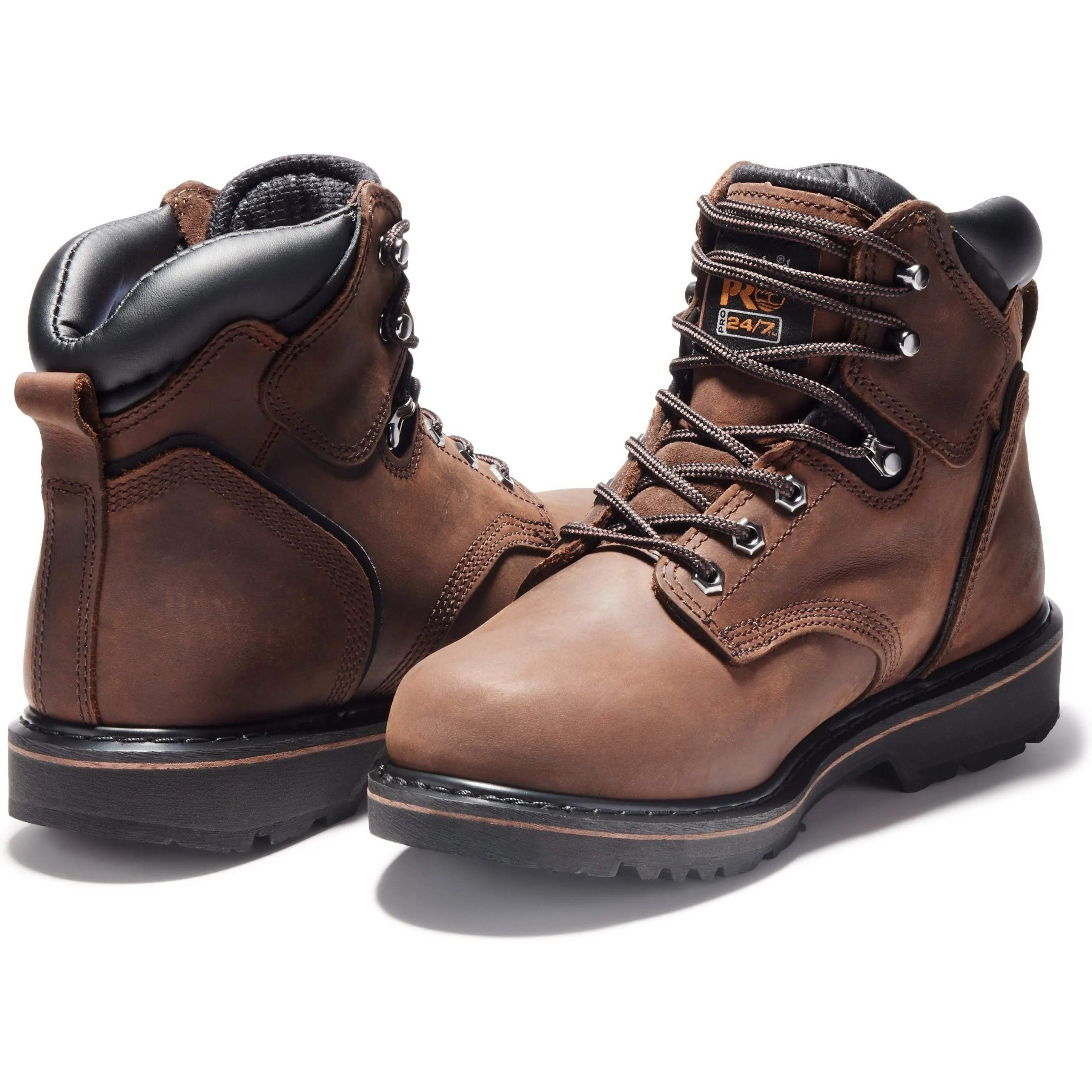 Timberland PRO Men's Pit Boss 6 Soft Toe Work Boots Brown TB133046214