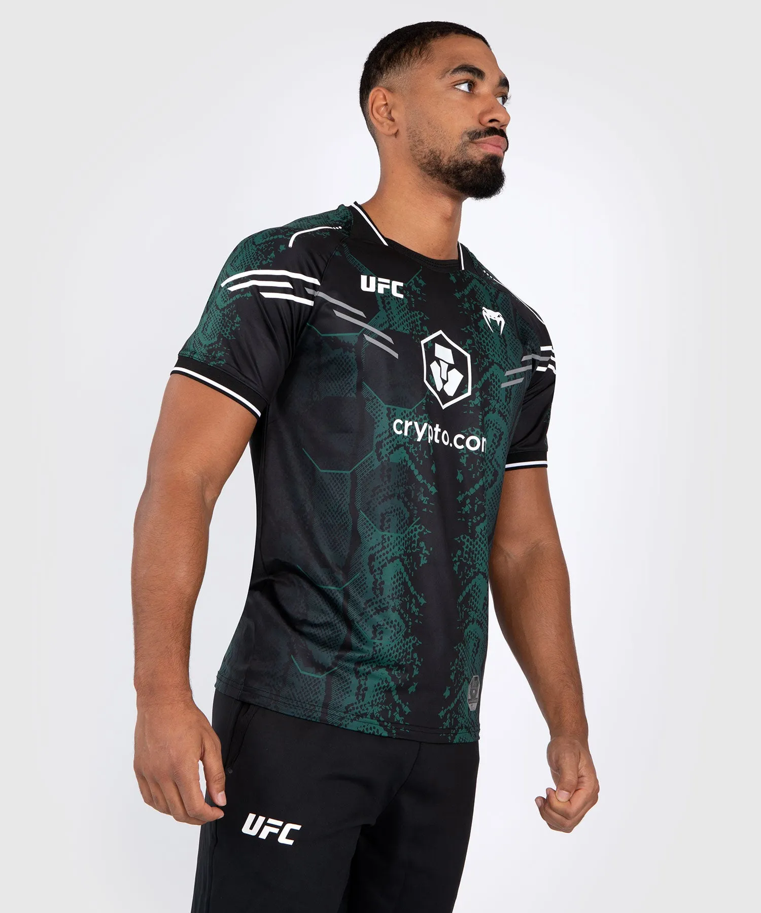 UFC Adrenaline by Venum Personalized Authentic Fight Night Men’s Jersey - Emerald Edition - Green/Black