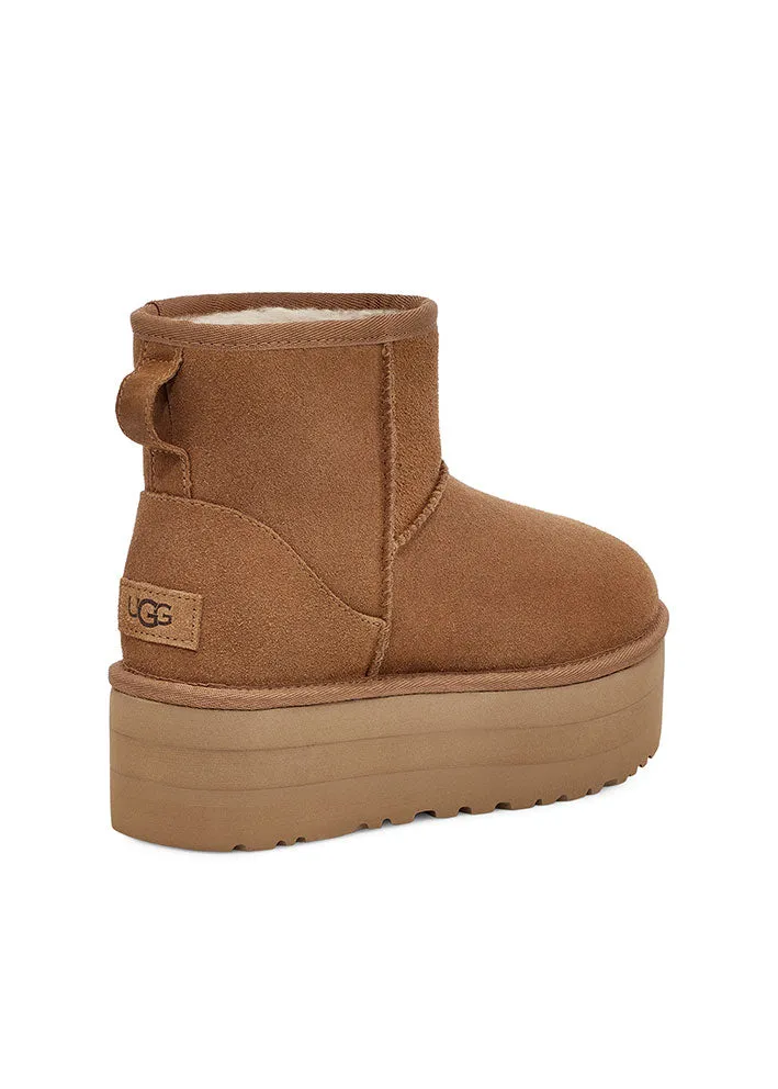 UGG Classic Mini Platform Stvler - Chestnut