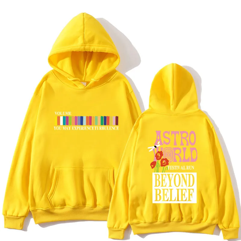 Unisex Travis Fashion ASTROWORLD Hoodies Streetwear