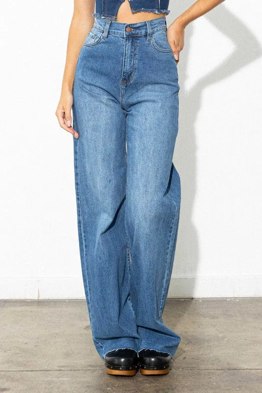 Vibrant- High Waisted Classic Wide Leg