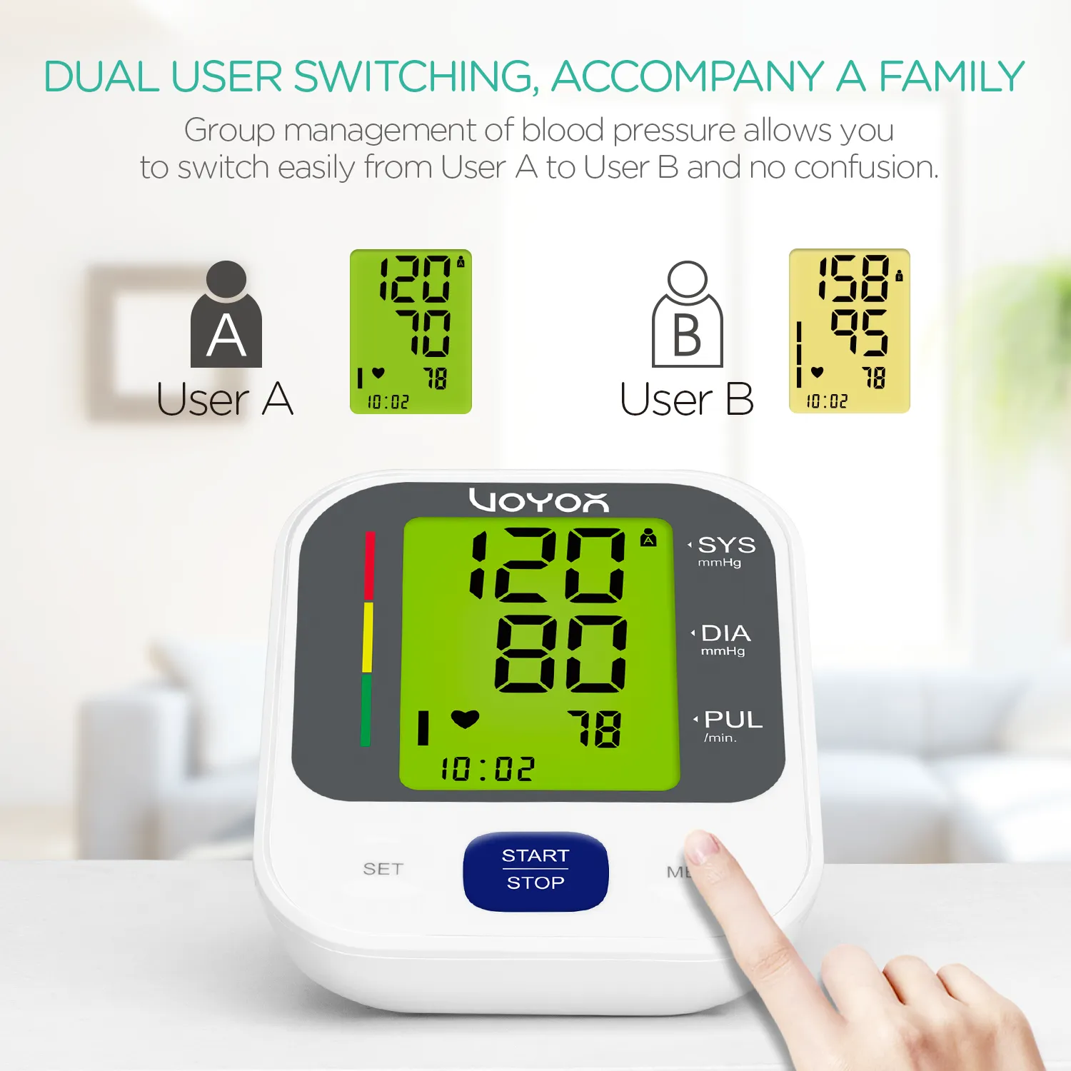 VOYOR Blood Pressure Monitor BP100