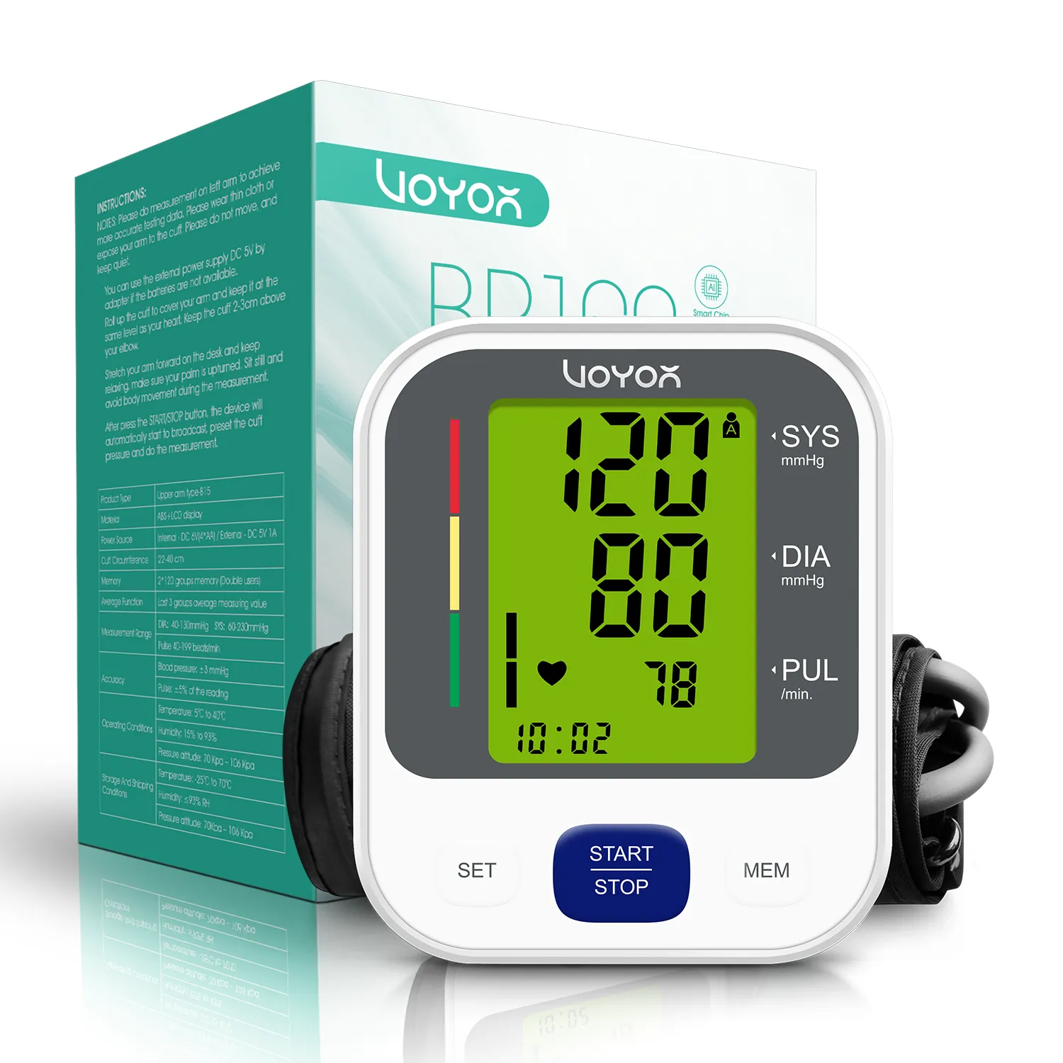 VOYOR Blood Pressure Monitor BP100