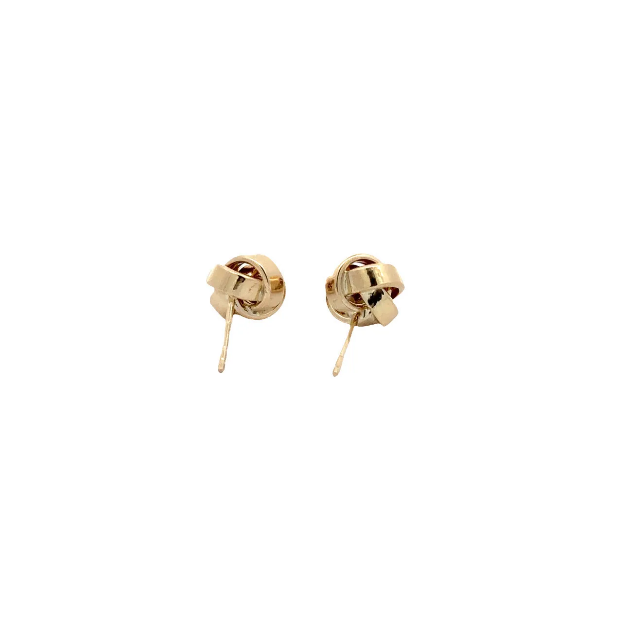 WD1162 14kt Gold Love Knot Studs 10mm