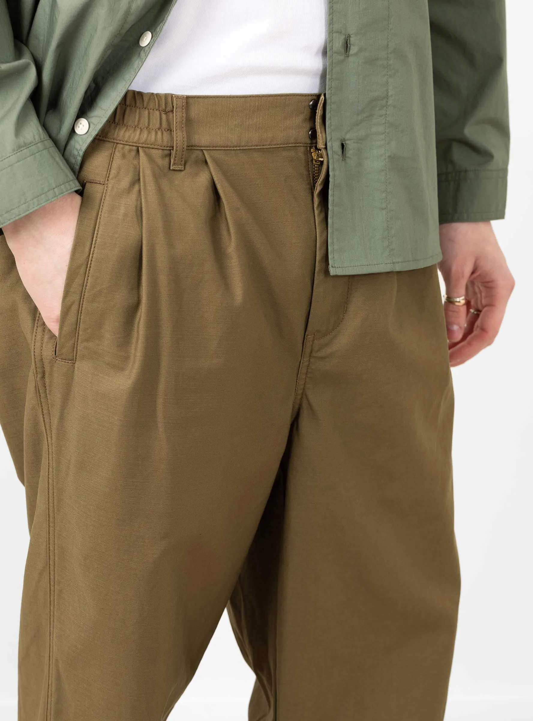 Wide Easy Pants Khaki