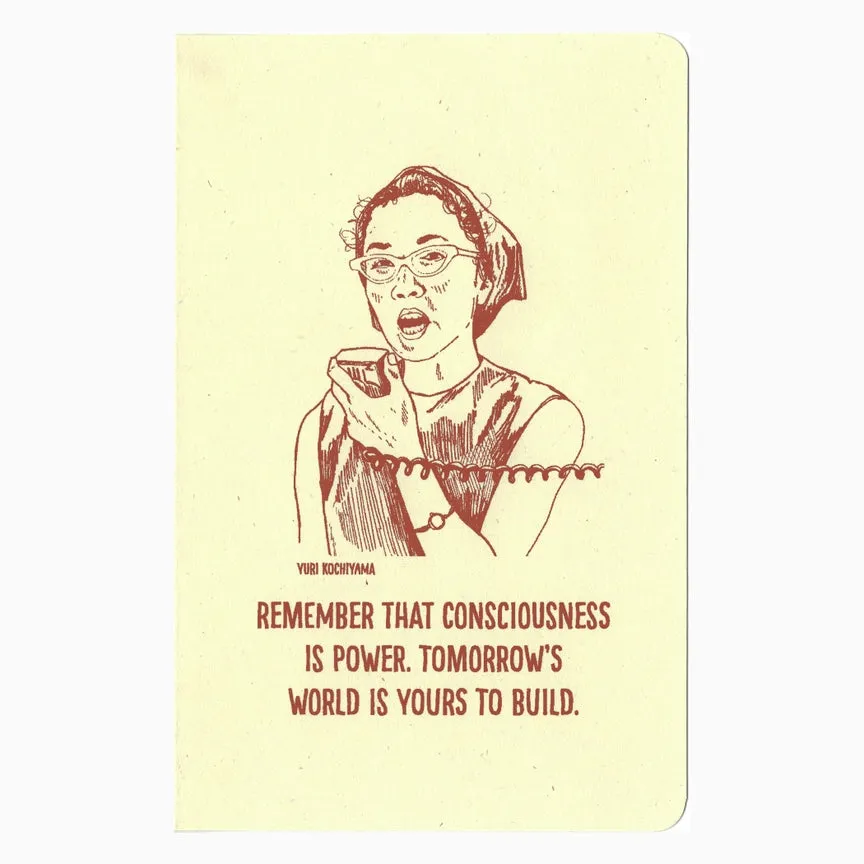 Yuri Kochiyama Letterpress Notebook