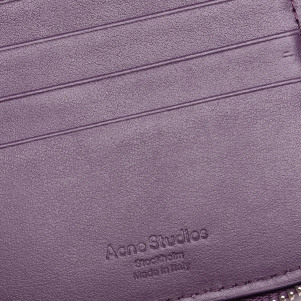 Zipped Wallet - Violet Purple